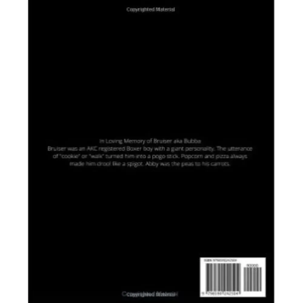 A Boxer Lover’s Journal: Bruiser Blank Lined Notebook
